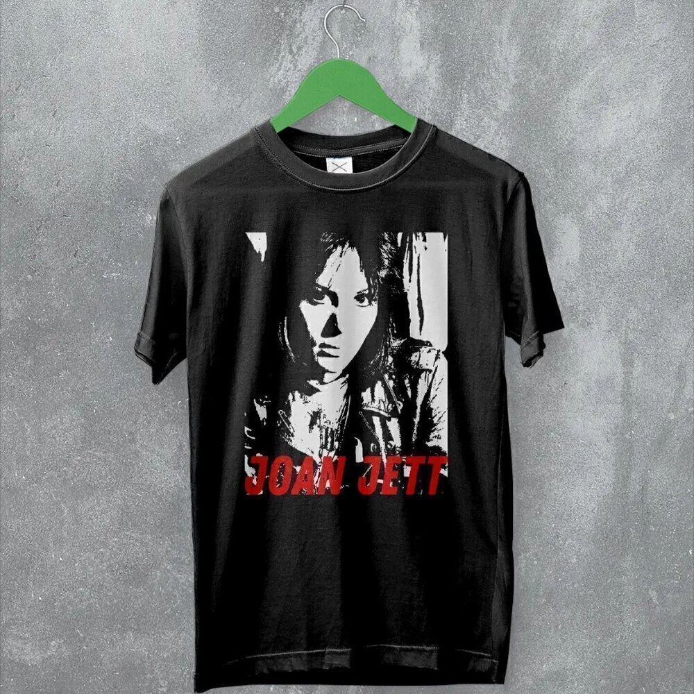 Joan Jett Rock Tour Concert Fan Music Graphic Band Punk Fashion T-Shirt .